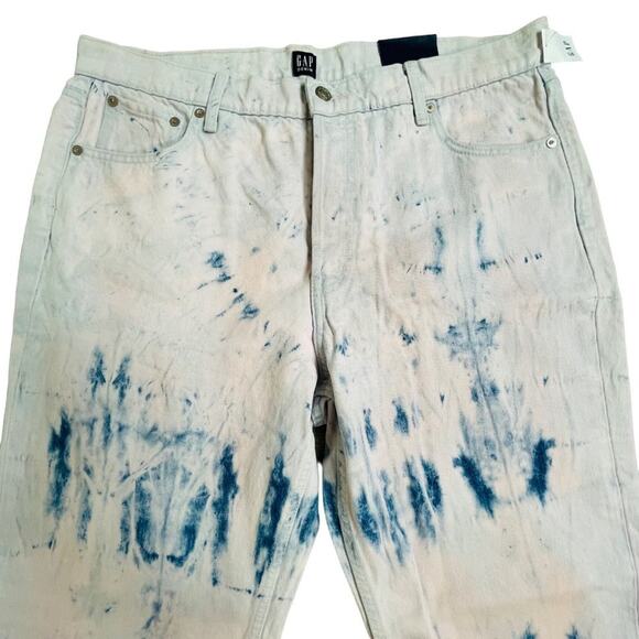 Gap Cheeky Straight High Rise Tie Dye Jeans NWT Size 16/33 - Picture 11 of 13
